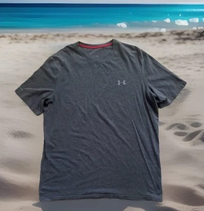 UNDER ARMOUR CHARGED HEATGEAR LOOSE-FIT T SHIRT DARK GREY MENS SIZE XL - Picture 1 of 7
