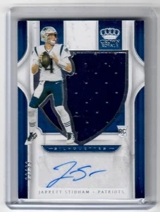 2019 Chronicles Jarrett Stidham Crown Royale Silhouettes Jerey Auto Card /99 - Picture 1 of 2