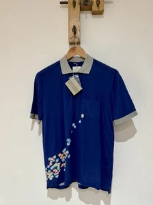NWT Band of Outsiders 'This is Not a Polo Shirt' Navy Tinted Polo Top Size 3 M - Picture 1 of 5