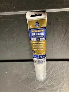 GE Advanced Silikon Fenster- und Türdichtstoff klar, 2,8 Oz. - Bild 1 von 1