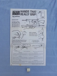 Action Man sehr seltene Hände, die Beipackzettel und Verbandsfingerhut greifen - Bild 1 von 7