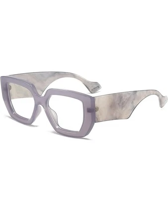 Толстая рамка синий свет очки мужчин женщин, квадратный компьютер очки прозрачные линзы   - Изображение 1 из 2