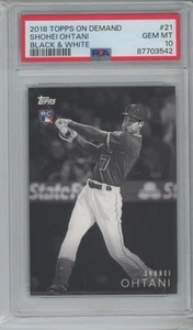 2018 Topps On Demand Black & White Shohei Ohtani #21 Angels ROOKIE RC PSA 10 - Picture 1 of 1