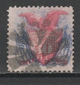 US # 121 VF - XF used, series 1869 with Fancy cancel cv= $ 500 - Picture 1 of 2