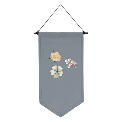 Пустые холщовые баннеры, настенный баннер для домашнего декора, средний серый - Изображение 1 из 4