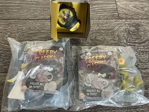 THE SIMPSONS CREEPY CLASSICS BURGER KING TOYS SEALED WITH WATCH  - Bild 1 von 5