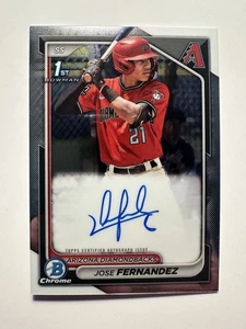 Bowman Chrome 2024 - Prospect Augraphs José Fernández #CPA-JF (AU, RC) - Imagen 1 de 2