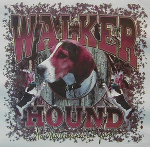 TREEING COON HUNTING DOGS WALKER BLUETICK REDBONE ENGLISH COONHOUNDS SHIRT - Picture 1 of 15