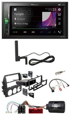 Pioneer MP3 DAB Lenkrad 2DIN Bluetooth Autoradio für Mazda MX 5 NC 05-08 schwarz - Bild 1 von 4