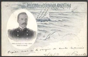 Argentina Expedición Antártica S.S Uruguay Jorge Yalour Alferez Postal!!! - Imagen 1 de 2