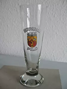 Altes Email BIERGLAS Herforder Pils Bier Brauerei Tulpe Glas vor 1945 emailliert - Bild 1 von 5