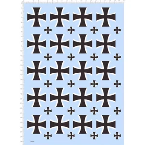 40mm 15mm Germany Iron Cross Military Insignias Vehicle Markings Water Decal - Picture 1 of 1