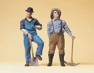 Preiser G scale 1:22.5 Old Time ( c.1900 ) Track Worker Figures # 45101 - Picture 1 of 1