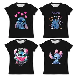 Lilo & Stich Cotton Kids T Shirt Different Colors - Picture 1 of 11