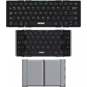 Arteck Folding Bluetooth Keyboard, Portable Folding Bluetooth Keyboard Ultra-Sli - Picture 1 of 7