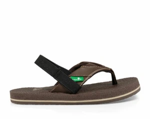 Sandalias para niños Sanuk Root Beer marrones acogedoras - Imagen 1 de 5