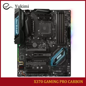 FOR MSI X370 GAMING PRO CARBON 64GB AM4 AMD DVI-D HDMI ATX Motherboard - Bild 1 von 5