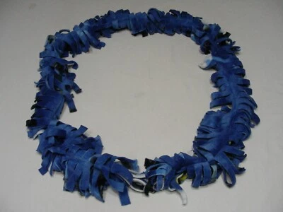 Azul Multicolor 6" x 60" Volantes Vellón Tira Boa Estilo Bufanda! Foto 1 de 4