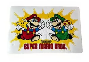 Super Mario Bros 1989 Nintendo Placemat Retro Vintage - Picture 1 of 6