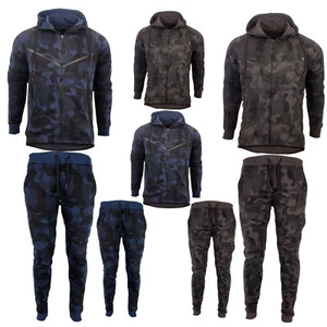 Men's Camouflage Fleece Army Camo Tracksuit - Picture 1 of 1