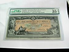Canada Canadian Bank of Commerce $10 Dollars 1917 Large Banknote VF35-PMG