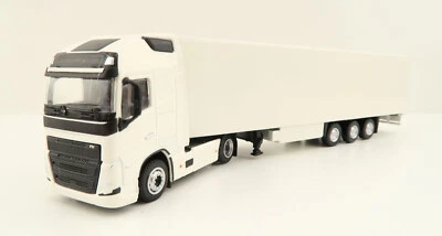 Tekno 85271 - Volvo FH05 Truck with Semi 3-axle Box trailer White - Scale 1:87 - Image 1 of 4