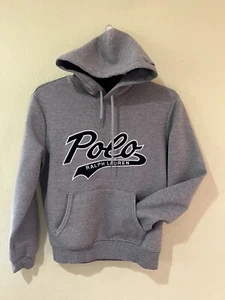 Polo Ralph Lauren Felpa con Cappuccio Grigio Pile Doppia Maglia Uomo Tg M LOGO r2 - Foto 1 di 6