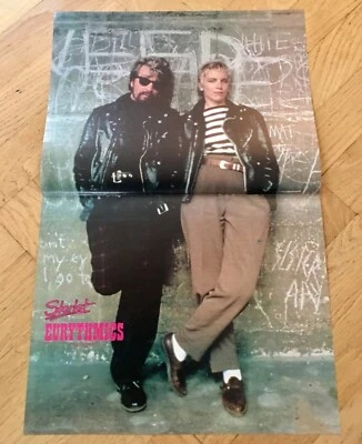 Eurythmics 1980s Annie Lennox Clipping Poster Swedish POP magazine Vintage - Image 1 of 4