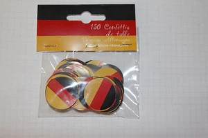 Germania Confetti Decorazione da Tavola Nero Rosso Oro 150 Pezzo Tischkonfetti - Imagen 1 de 2