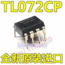 10Pcs Tl072Cp New Ic Dip-8 Dual Operational Amplifier. EW #W7