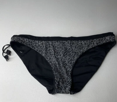 Бикини Lululemon Tidal Flow низ женское размер 8 черные двусторонние цветы - Изображение 1 из 4