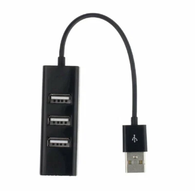 Multi 4 Porte USB 2.0 HUB SPLITTER ADATTATORE PER PC Alimentato Cable per PC - Immagine 1 di 3
