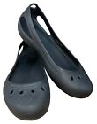 Crocs Kadee Womens Size 11 Black Walking Low Comfort Slip On Slides Flats Shoes