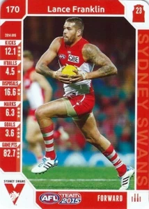 2015 SYDNEY SWANS AFL Card LANCE FRANKLIN - Photo 1 sur 1