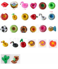 Inflatable Floating Drink Can Cup Holder Hot Tub Swimming Pool Beach Party 