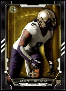 2015 Bowman Rookies Black  RC #9 Hau'oli Kikaha FREE SHIPPING!