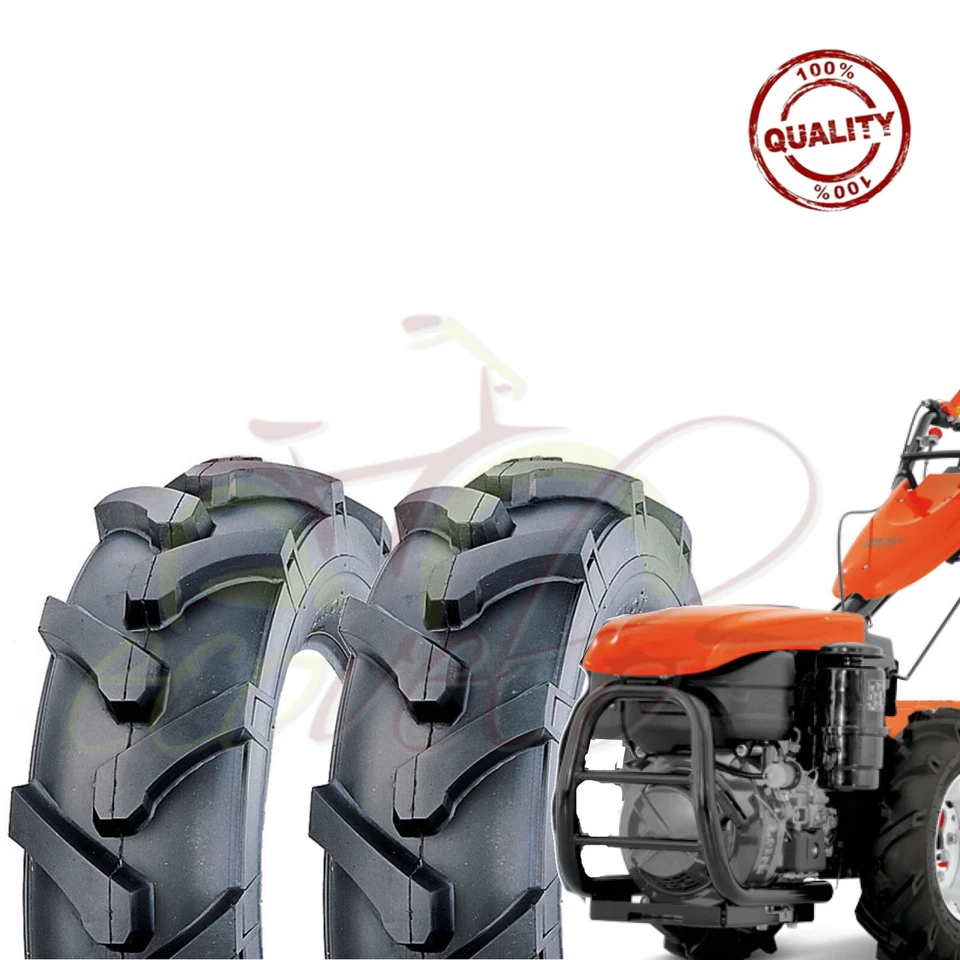 2 Reifen 5.00 - 10 (Tm ) Für Aufsitzmäher Reifen 6PR Räder Reifen Motozappa - Bild 1 von 1