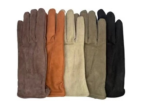 Guantes de invierno de cuero de vaca de gamuza para hombre con forro aislante 3M S-3XL - Imagen 1 de 12