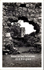 Panama Canal RPPC Ruins Cathedral Old Panama Postcard Vintage