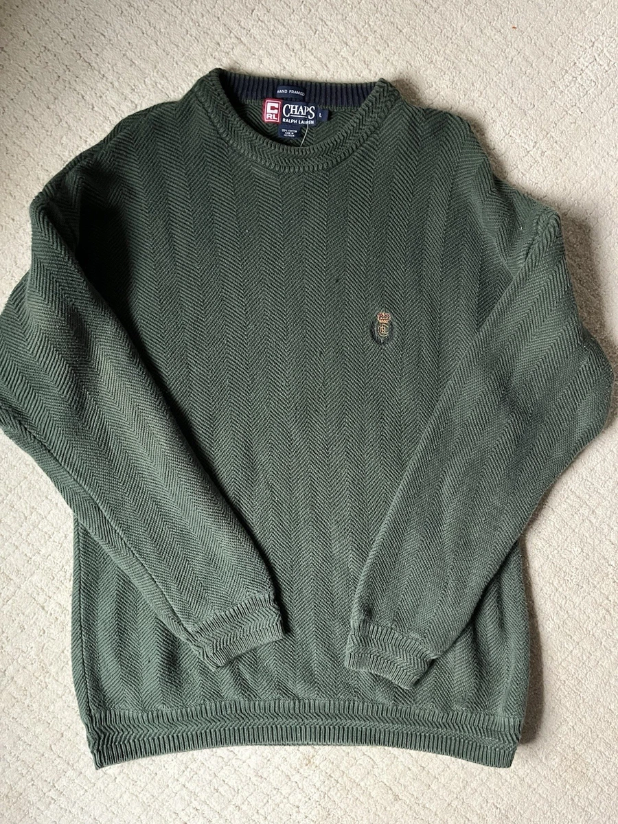 Chaps Green Sweaters for Men for sale - eBay