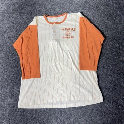 Ropa deportiva de competición Texas Hook ’Em Horns Henley para hombre L años 50 Longhorns  Foto 1 de 4