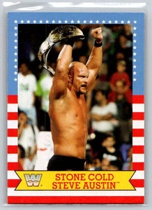 Steve Austin - 2017 Topps WWE Heritage #20 - STONE COLD BOTTOM LINE Wrestling Ca - Picture 1 of 2