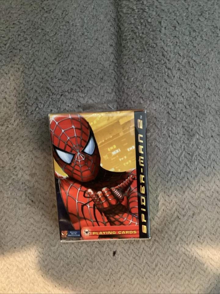 Marvel Spiderman 2 Cartas Bicicleta Imágenes Marvel Caja Sellada 2004 B Foto 1 de 4