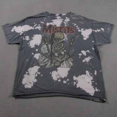 Camiseta Misfits Para Hombre XL Extra Grande Blanqueada Pushead Vampiro Punk Rock Y2K Reto Foto 1 de 4