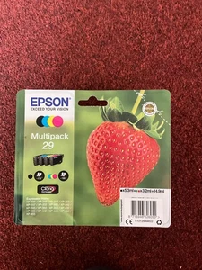 Epson 29 Truskawkowy wkład atramentowy Wielopak Oryginalny XP 235 332 335 432 435 Nowy - Zdjęcie 1 z 2