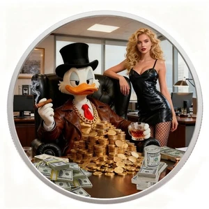 2025 Scrooge McDuck 1 Gram .999 Silver Round in Capsule PRESALE Ship in 1 Week - Picture 1 of 2