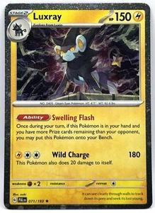 Luxray 071/193 Paldea Evolved Promo Cosmos Holo Pokemon - Picture 1 of 2