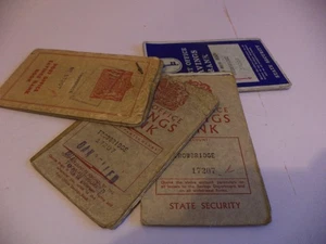 collection of 7 old vintage Post Office Savings Bank Books trowbridge - Picture 1 of 3