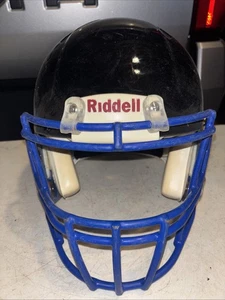 Riddell Speed Small Football Helmet (Black W/ Blue Face Mask) - Picture 1 of 6
