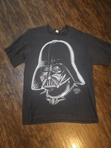 VINTAGE Darth Vader STAR WARS BIG FACE STIPPLE ART T SHIRT XL TEE 1995 CHANGES  - Picture 1 of 6